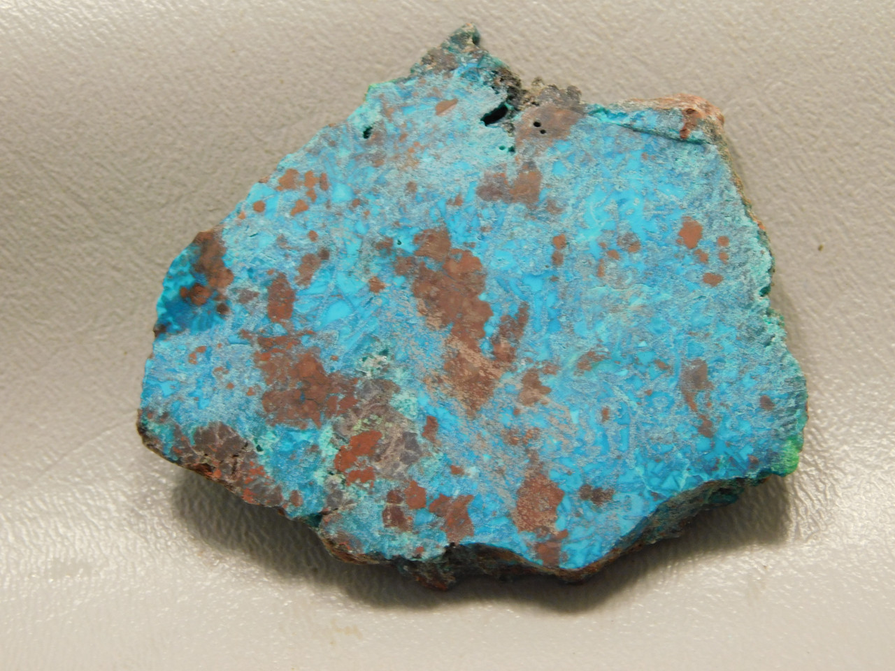 Chrysocolla Cuprite Shattuckite Unpolished Stone Slab #O32