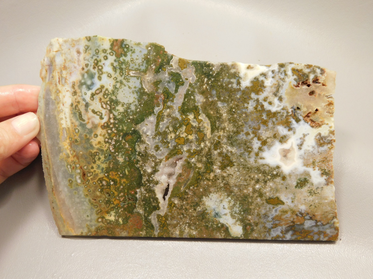 Ocean Jasper Unpolished Stone Slab Natural Lapidary Rock #O9