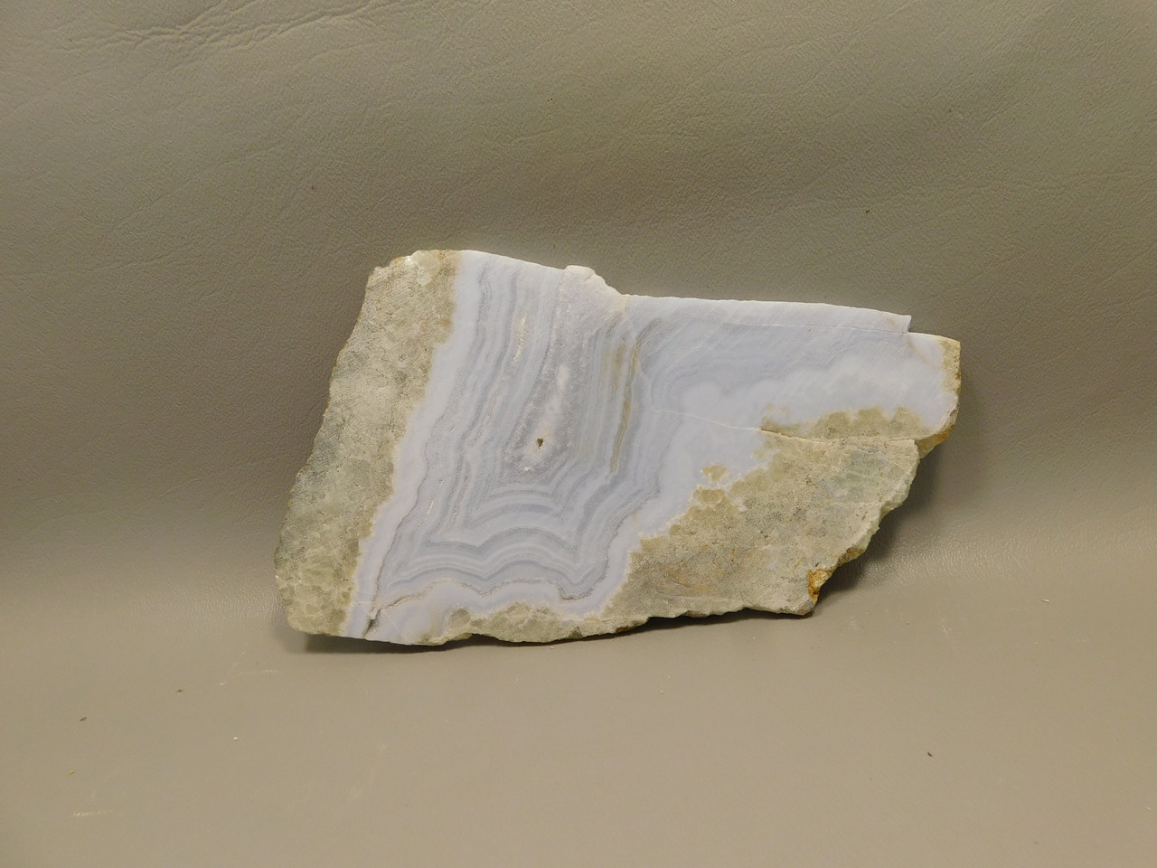 Blue Lace Agate Stone Slab Lapidary Cabbing Rough Rock #O4