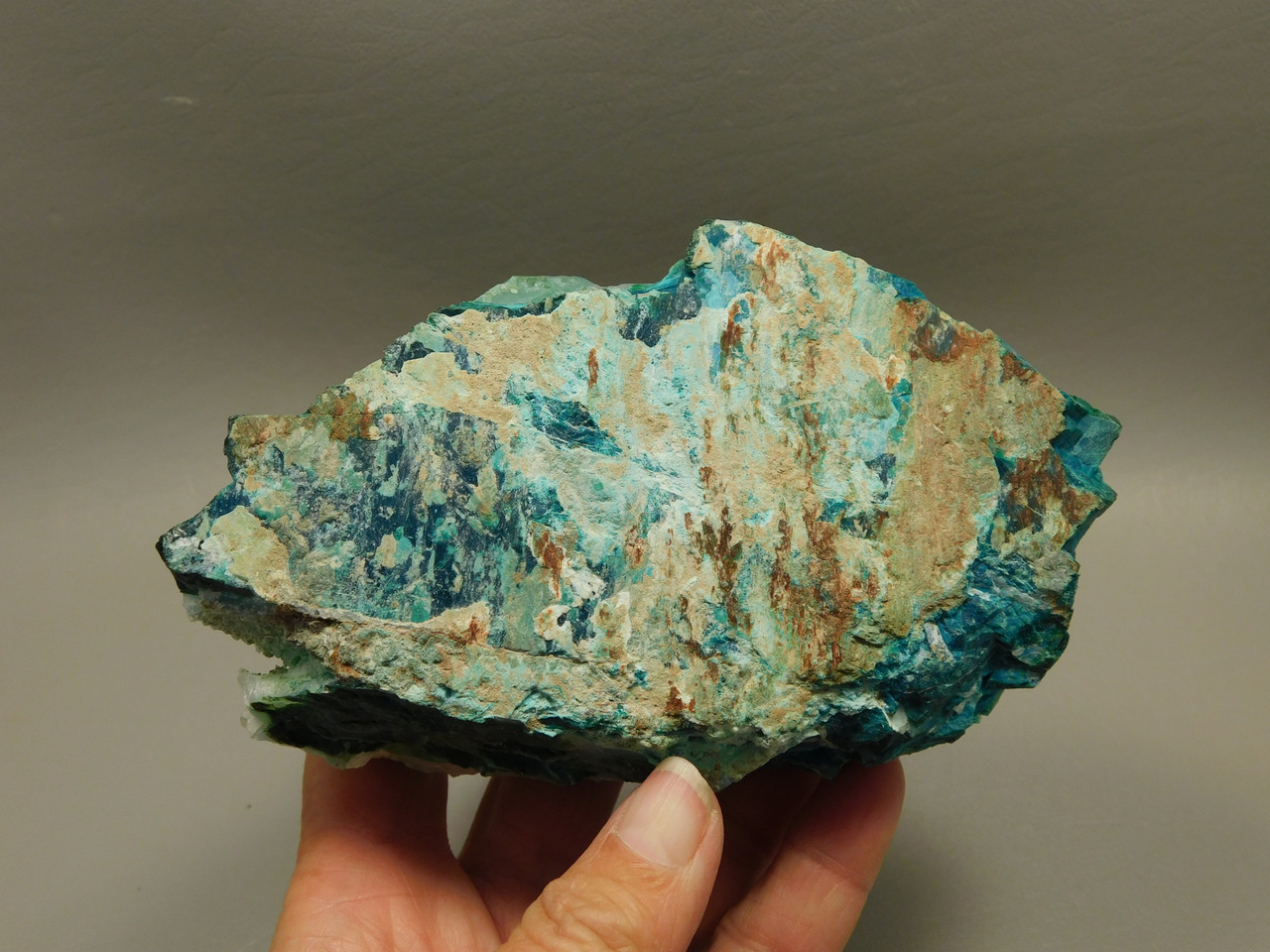 Drusy Chrysocolla Natural Mineral Specimen Blue Druse Arizona #O8