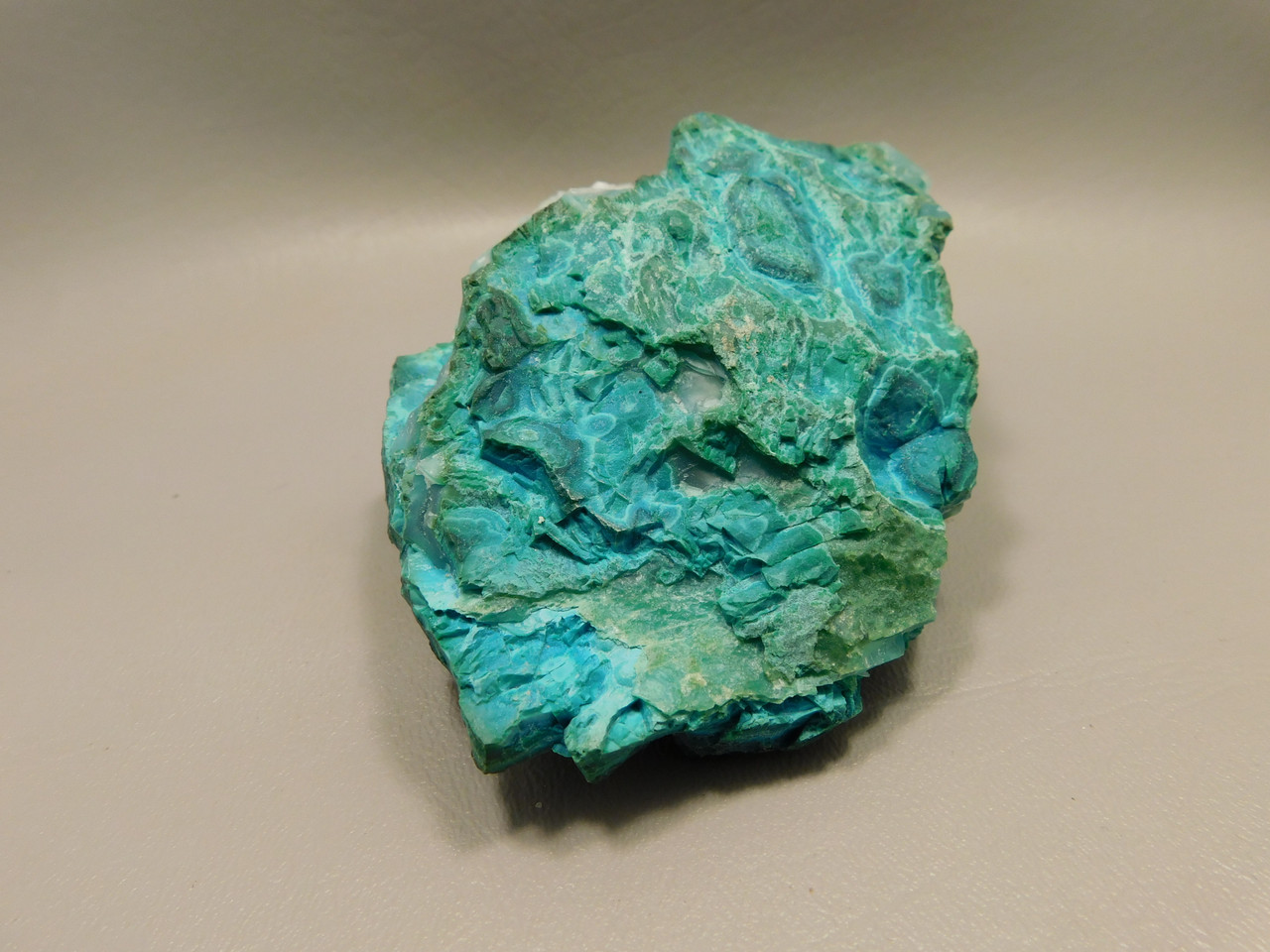 Drusy Chrysocolla Natural Mineral Specimen Blue Druse Arizona #O8