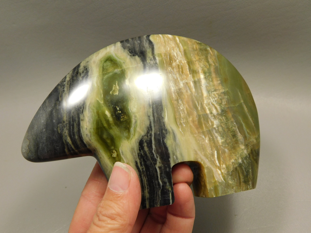 Bear Arizona Pietersite Gemstone Carving Rare 5 inch Tigereye #O1