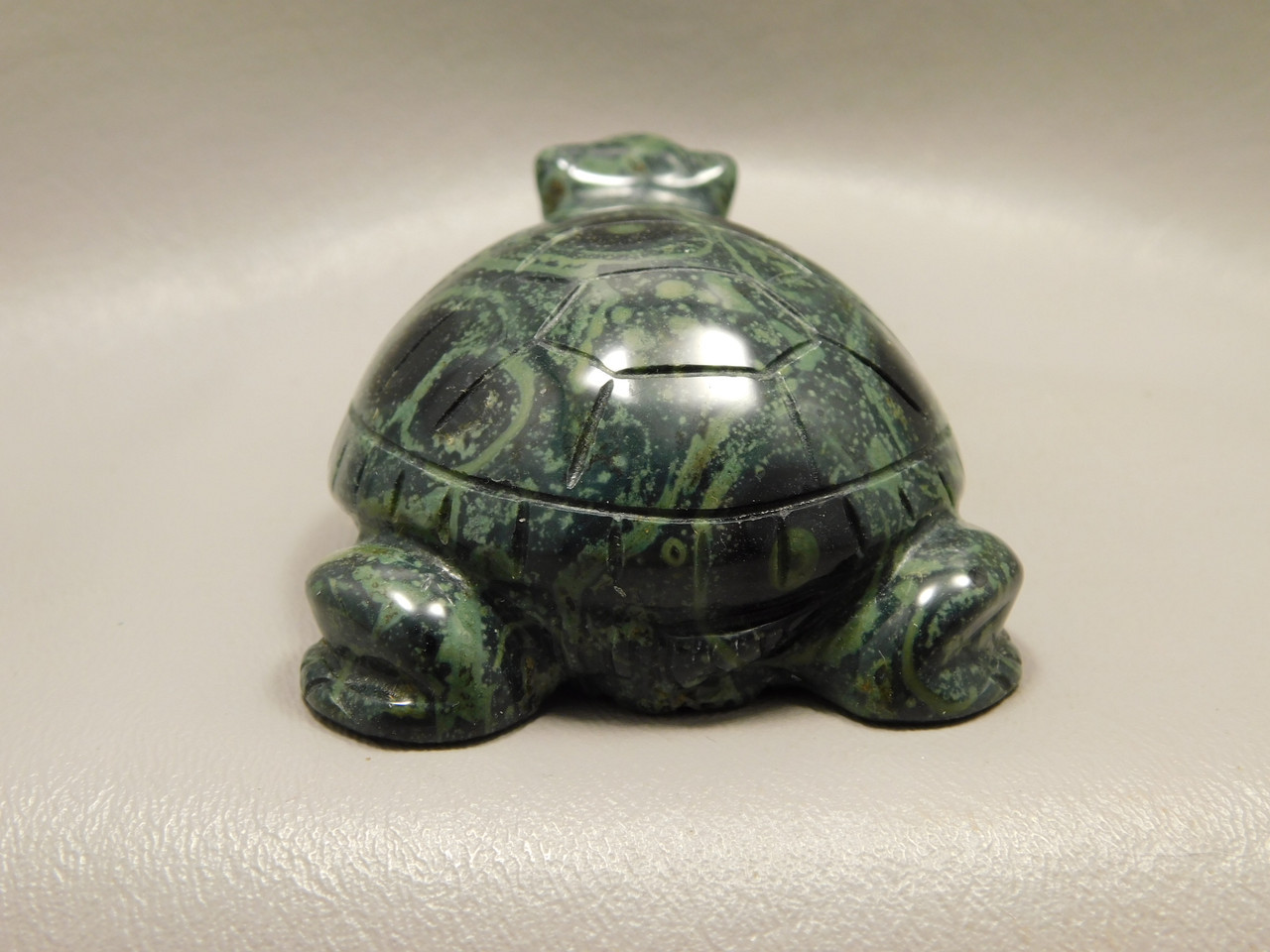 Turtle Figurine Kabamba Jasper 3.2 inch Gemstone Animal Carving #O1