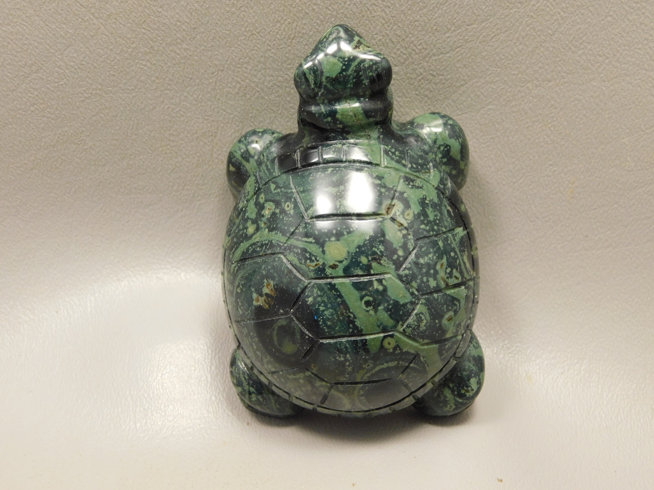 Turtle Figurine Kabamba Jasper 3.2 inch Gemstone Animal Carving #O143