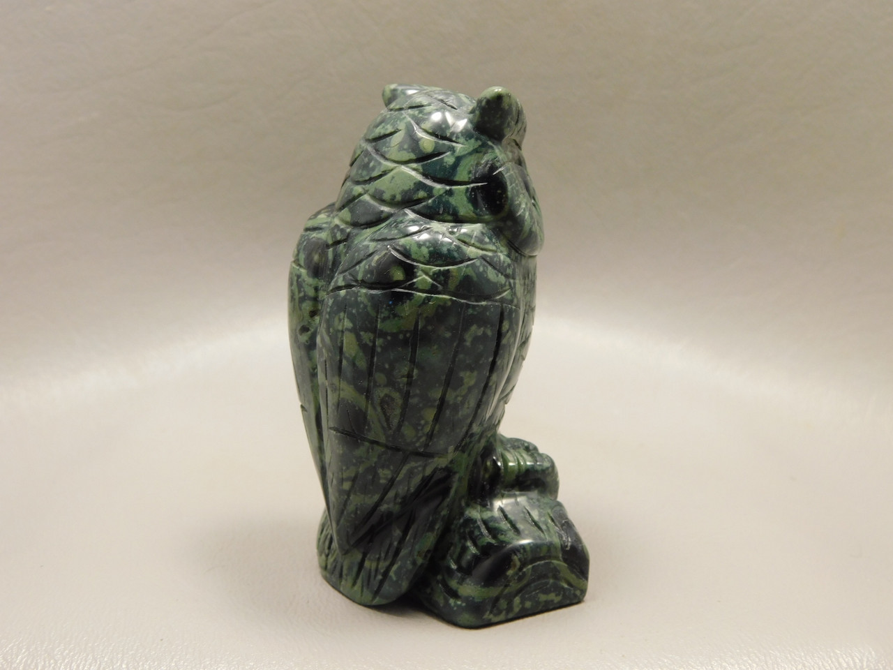 Owl Figurine Kabamba Jasper Animal 3 inch Stone Carving #O5