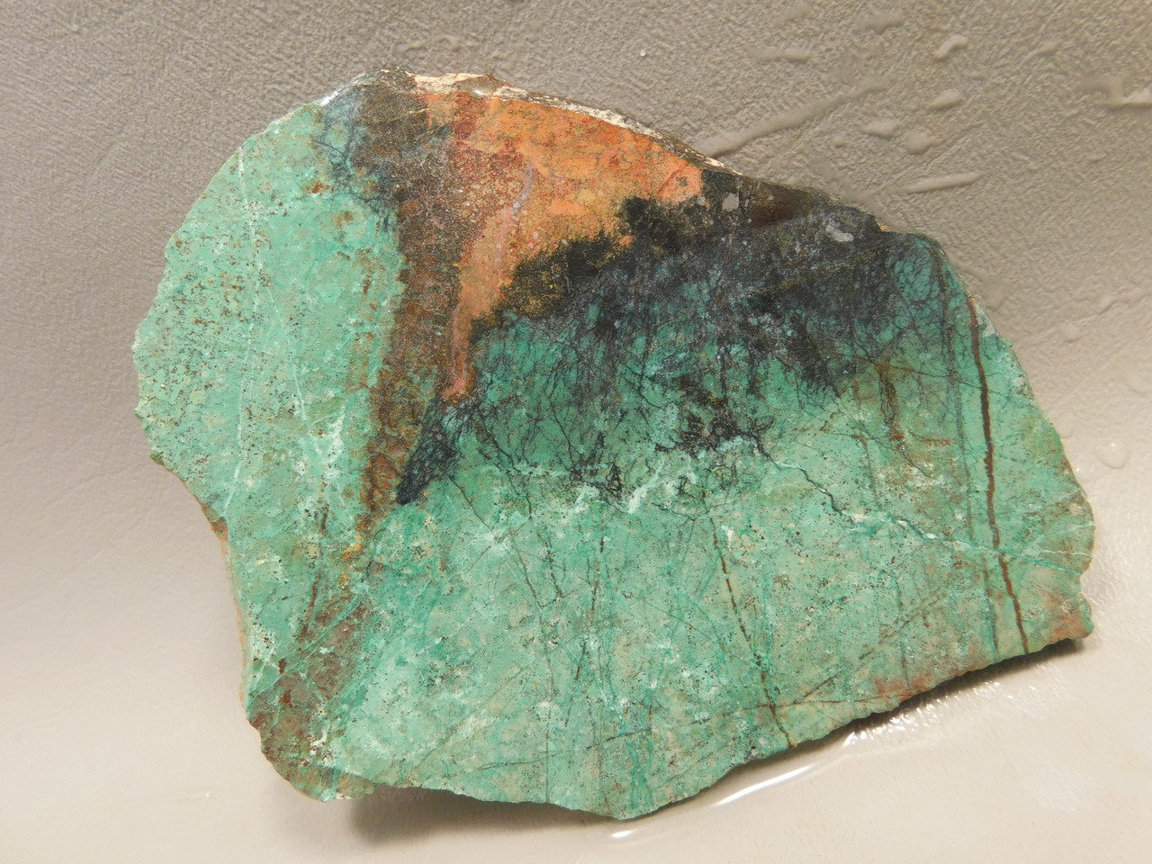 Sonora Sunset Unpolished Stone Slab Chrysocolla Cuprite Rough Rock #O2