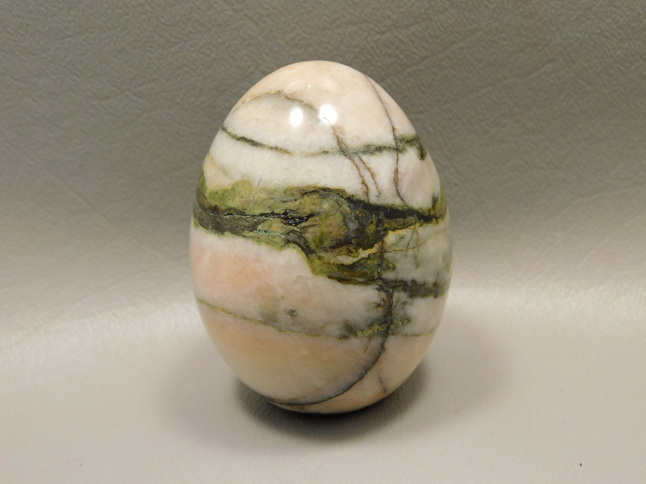 Harquahala Marble  Stone Egg Shaped 2.4 inch Pink Rock Arizona #O4