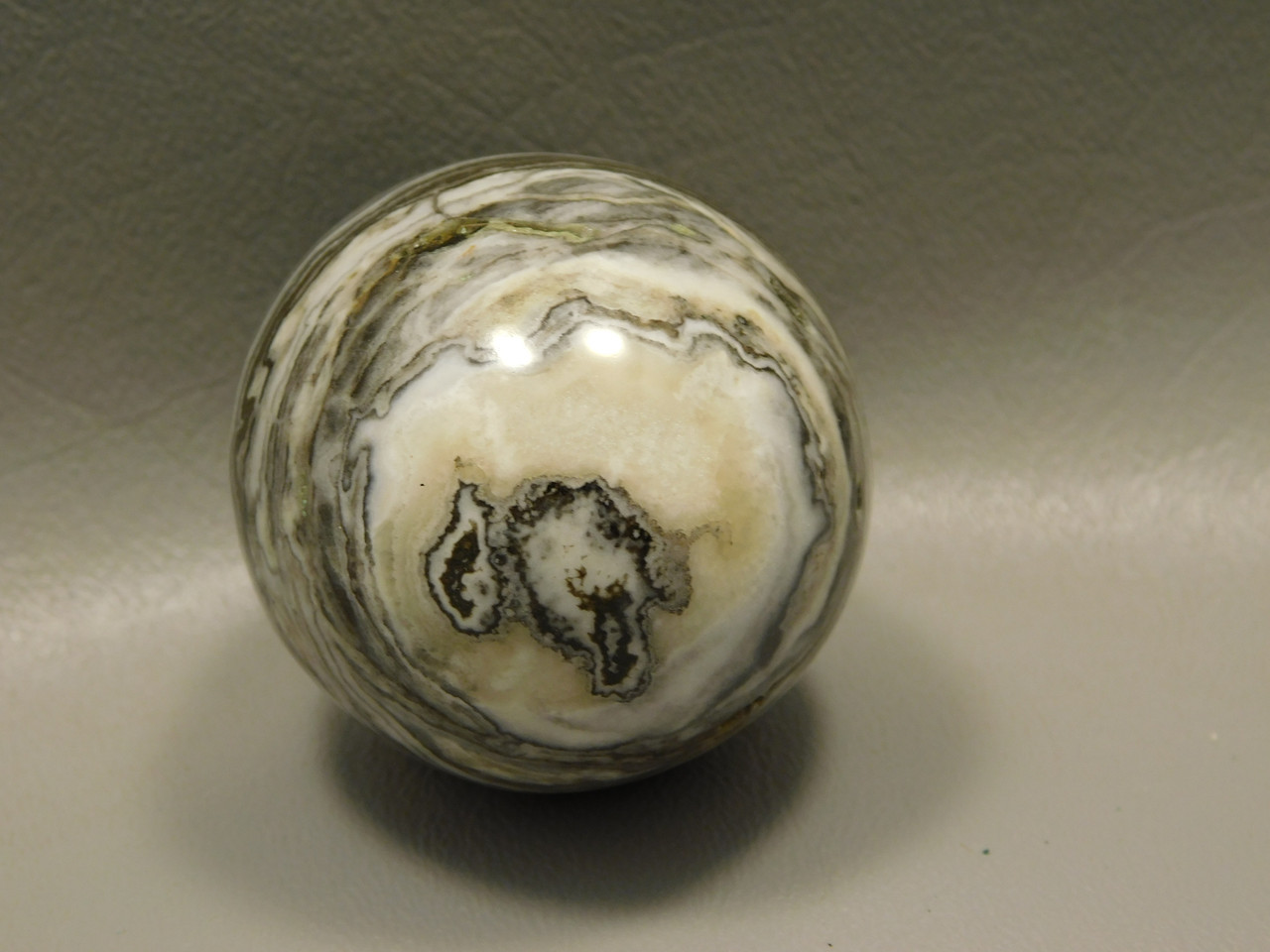 Spirit Stone Egg Yavapai Travertine 2.4 inch Carved Rock Arizona #O2