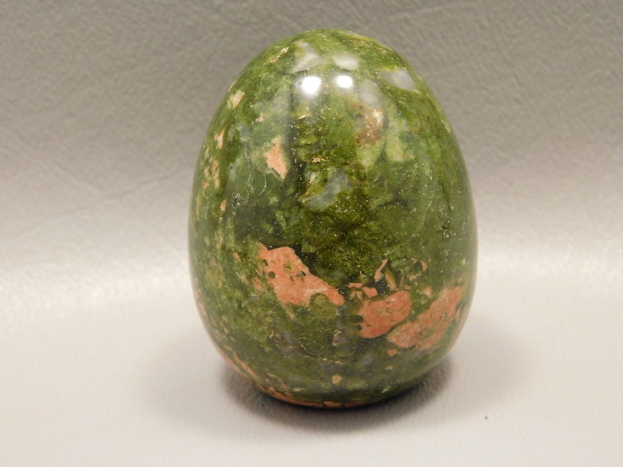 Unakite Egg Shaped 2 inch Pink and Green Stone  Polished Rock #O1