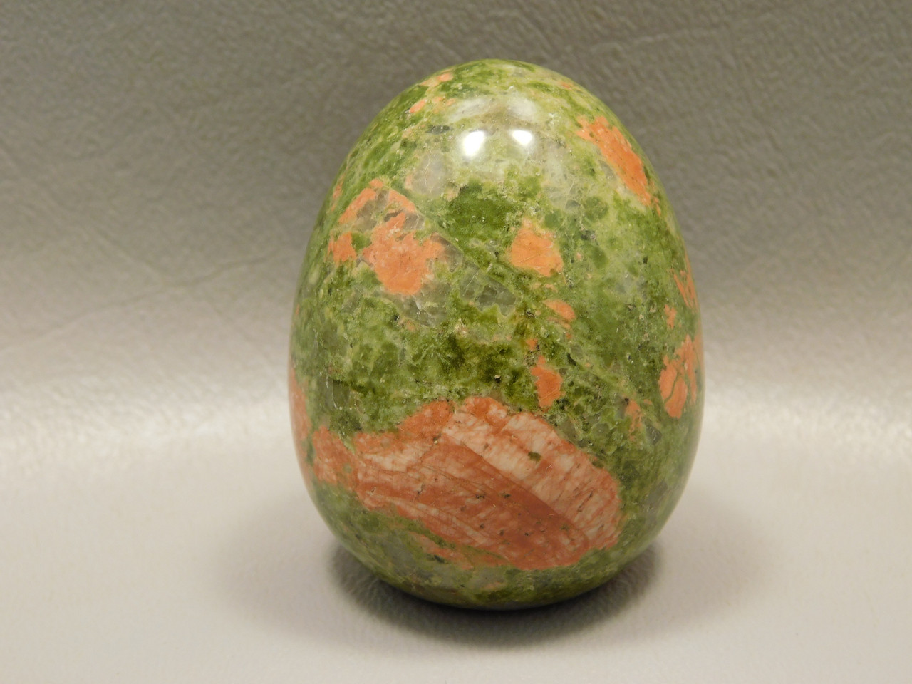 Unakite Egg Shaped 2 inch Pink and Green Stone  Polished Rock #O3