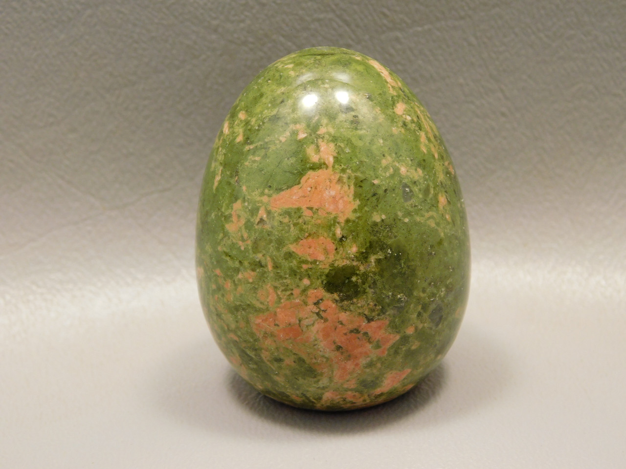 Unakite Egg Shaped 2 inch Pink and Green Stone  Polished Rock #O4