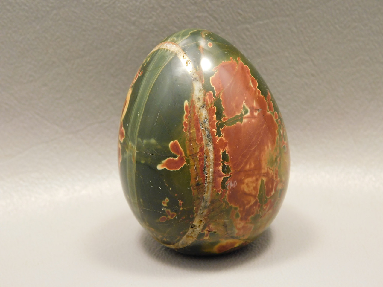 Cherry Creek Jasper Egg 2 inch Rock Mineral Red Creek Stone #O4