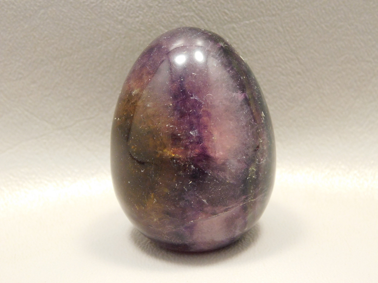 Fluorite Crystal Egg 2 inch Mineral Purple Stone 50 mm #O1