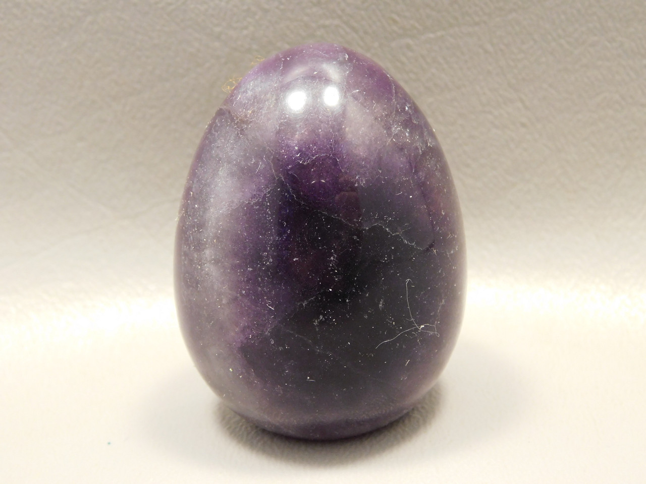 Fluorite Crystal Egg 2 inch Mineral Purple Stone 50 mm #O2