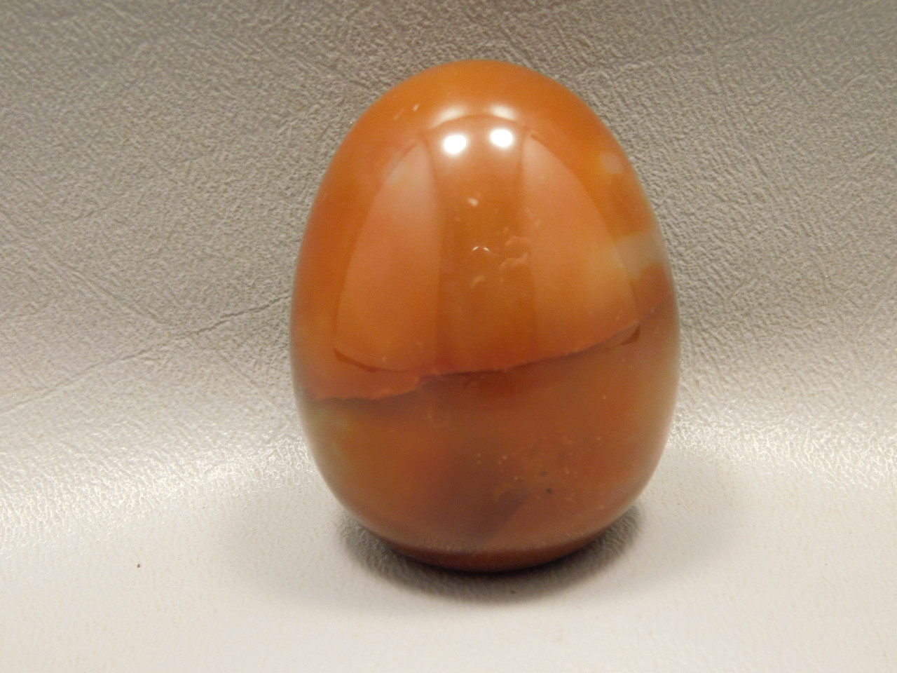 Carnelian Agate Egg Shaped Stone Carving 2 inch Orange Gemstone #O2