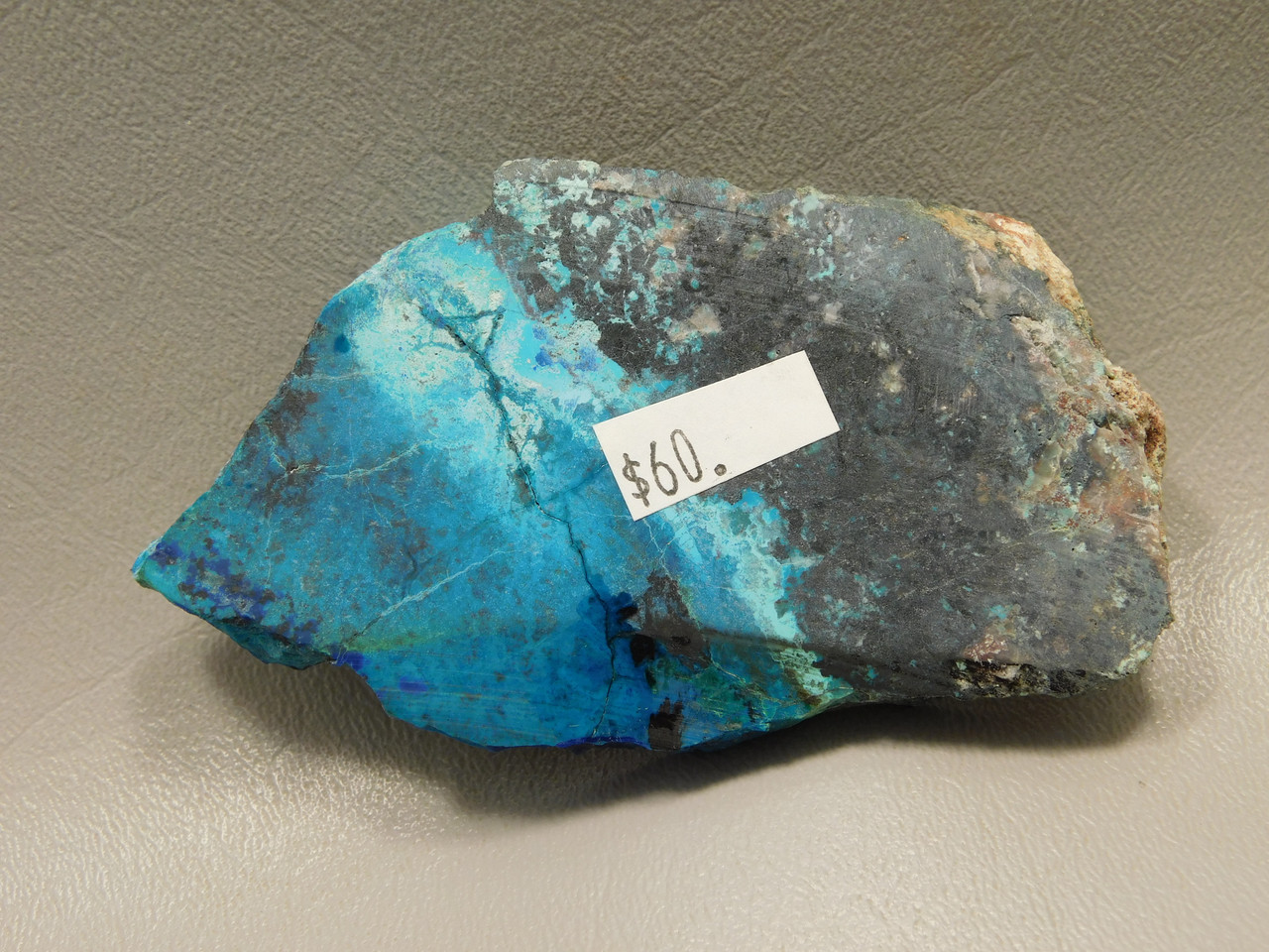 Chrysocolla Shattuckite Polished Stone Slab #O29