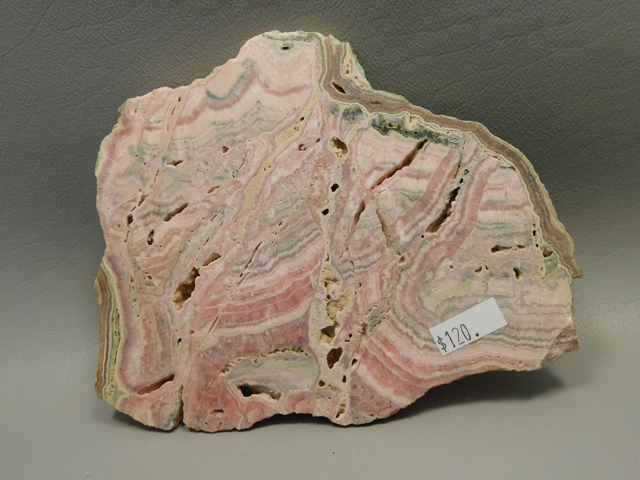 Rhodochrosite Polished Stone Slab Pink Rock Argentina #O10