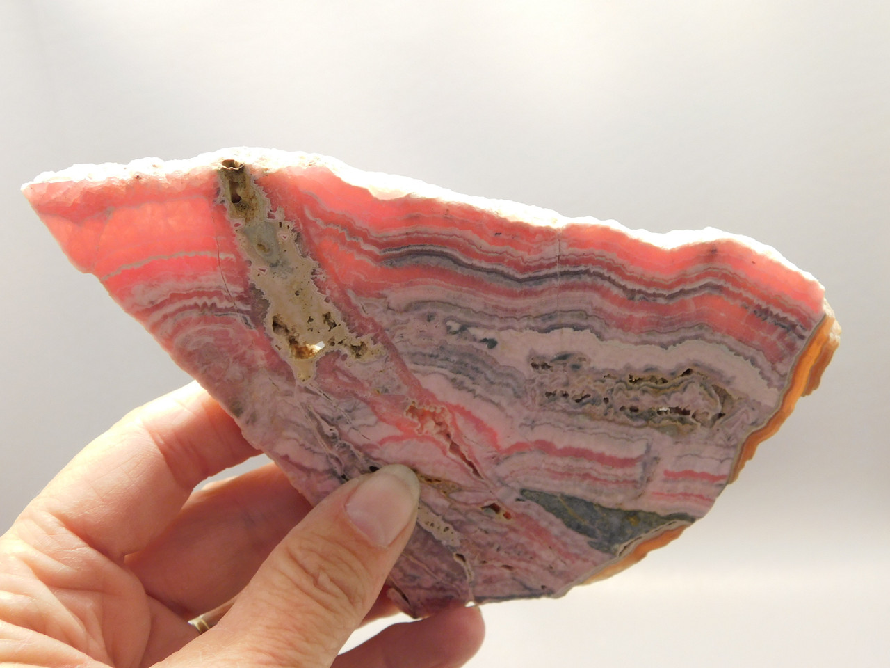 Rhodochrosite Polished Stone Slab Pink Rock Argentina #O11