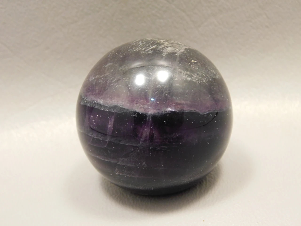 Fluorite Crystal Sphere 1.5 inch Mineral Purple Gemstone 40 mm #O11