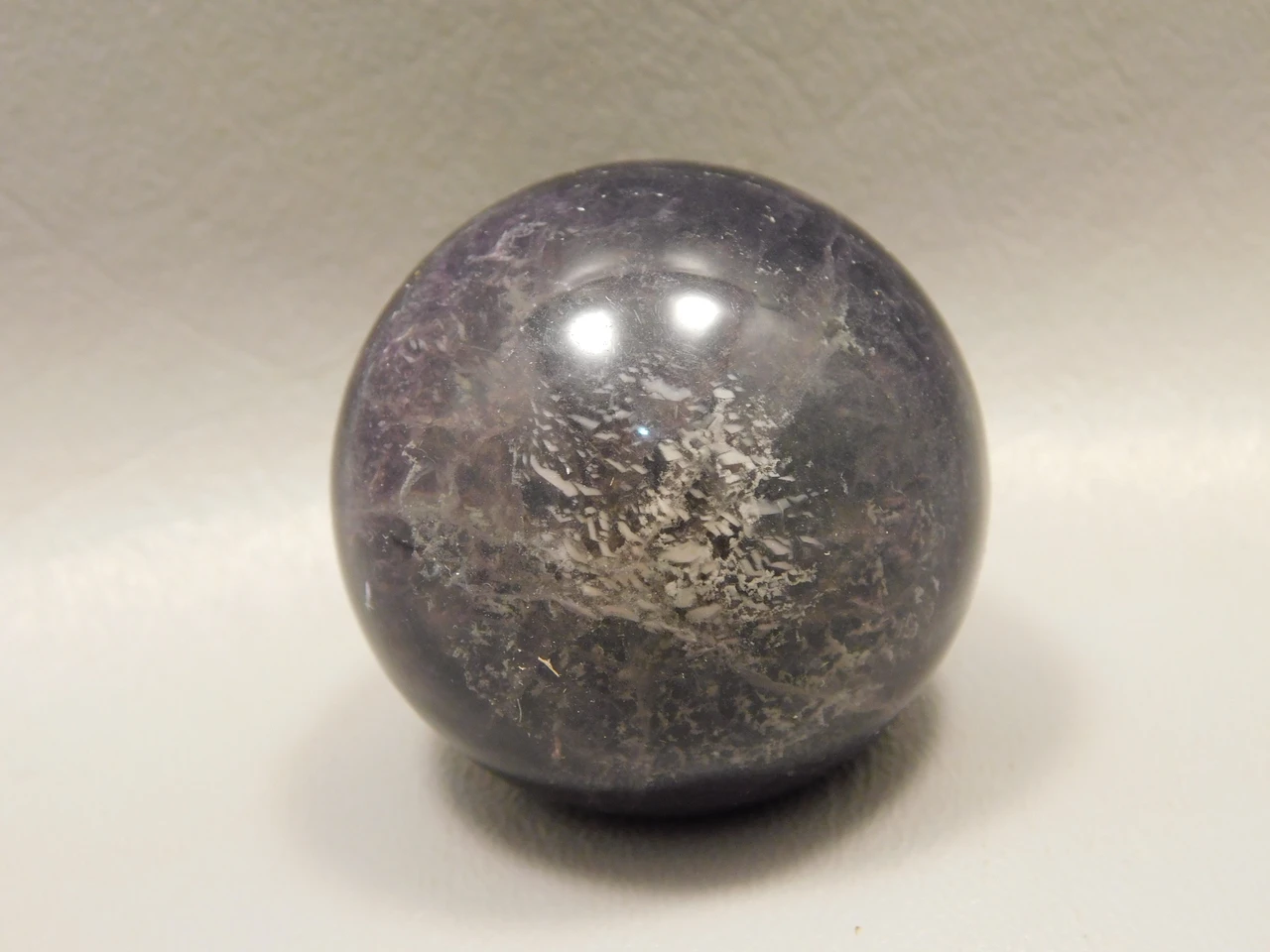Fluorite Crystal Sphere 1.5 inch Mineral Purple Gemstone 40 mm #O11