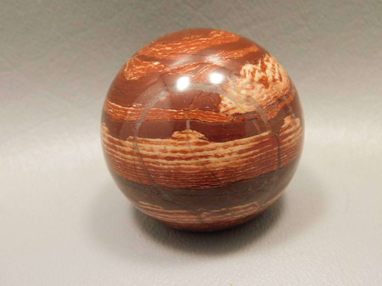 Snakeskin Jasper Stone Sphere 1.6 inch or 41 mm Mineral Ball #O11