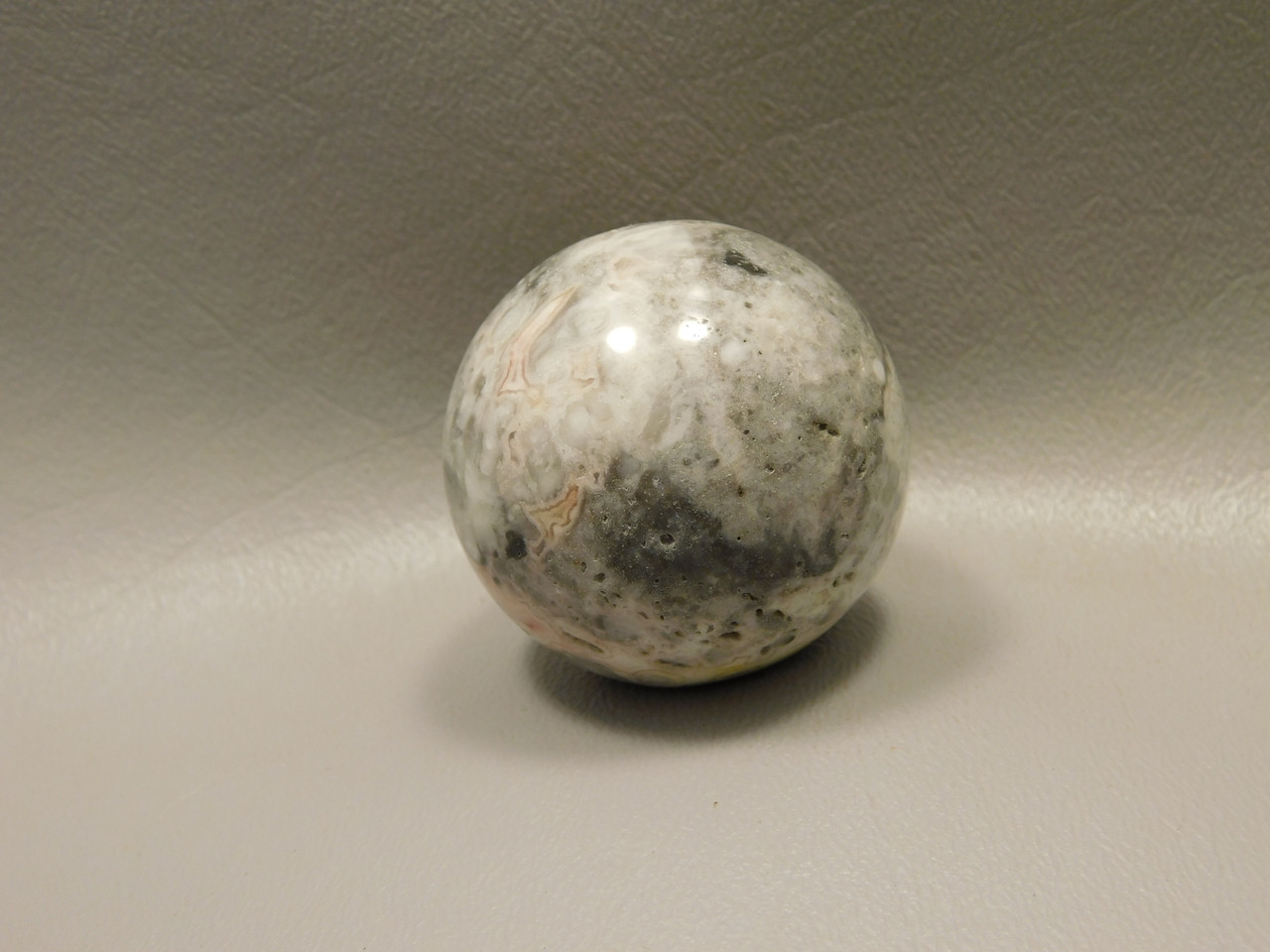 Crazy Lace Agate Sphere Shaped Stone 1.5 inch Rock Ball #O2