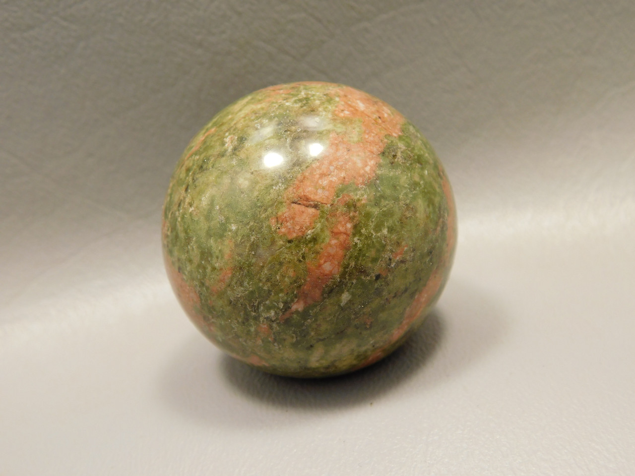 Unakite Sphere 1.5 inch Gemstone 40 mm Pink and Green Stone Ball #O4