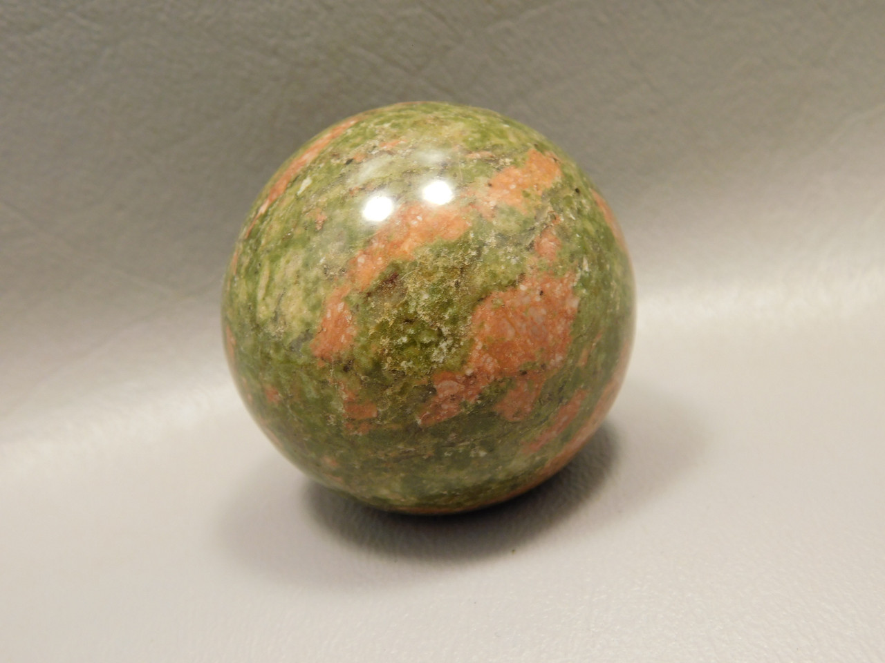 Unakite Sphere 1.5 inch Gemstone 40 mm Pink and Green Stone Ball #O4