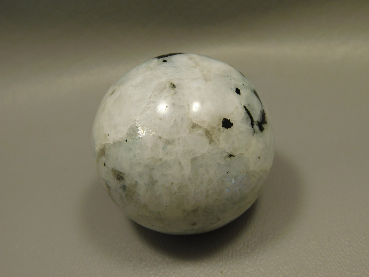 Moonstone Sphere 1.9 inch Polished Rock Rainbow Gemstone India #O2
