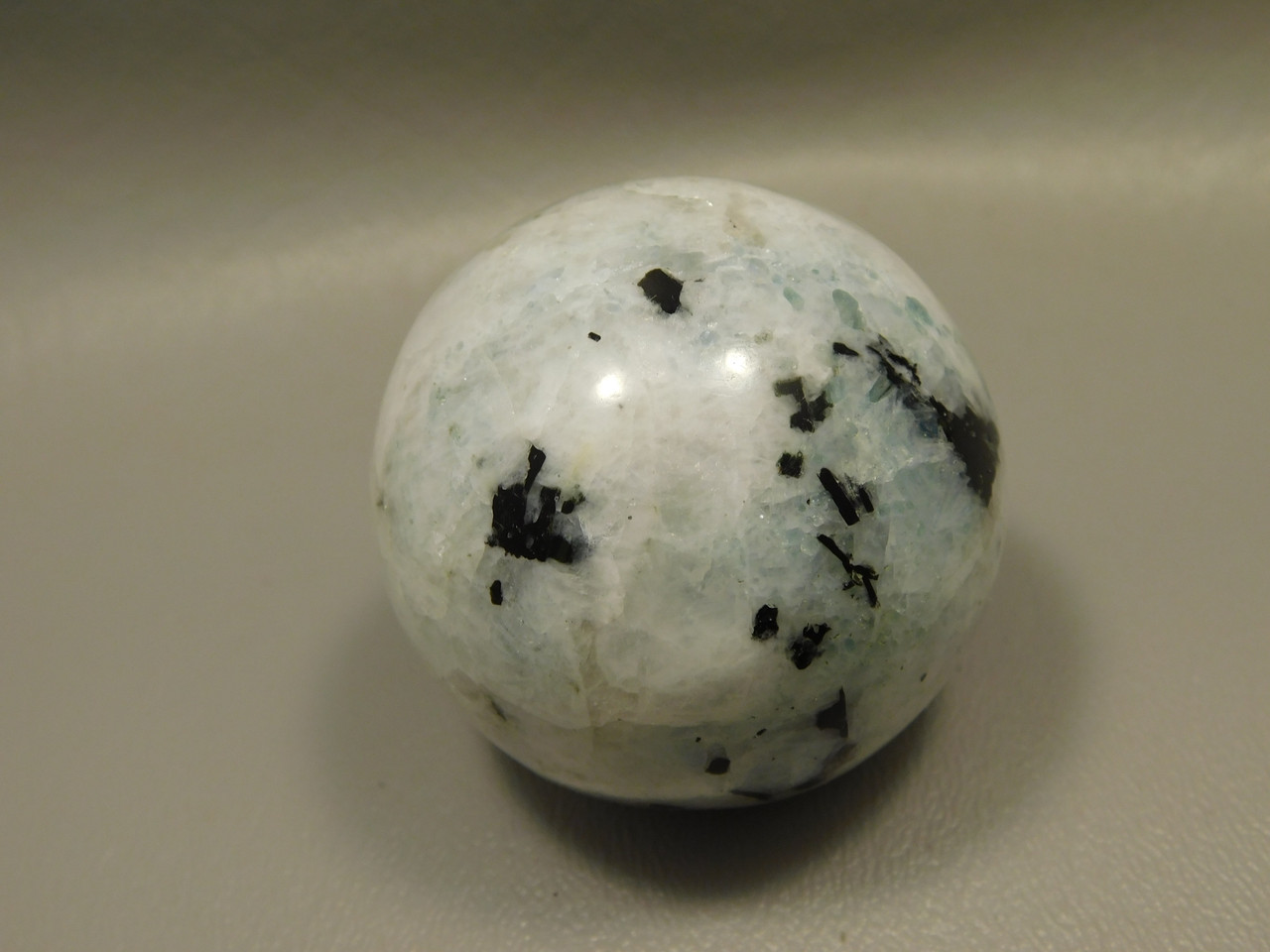 Moonstone Sphere 1.9 inch Polished Rock Rainbow Gemstone India #O2