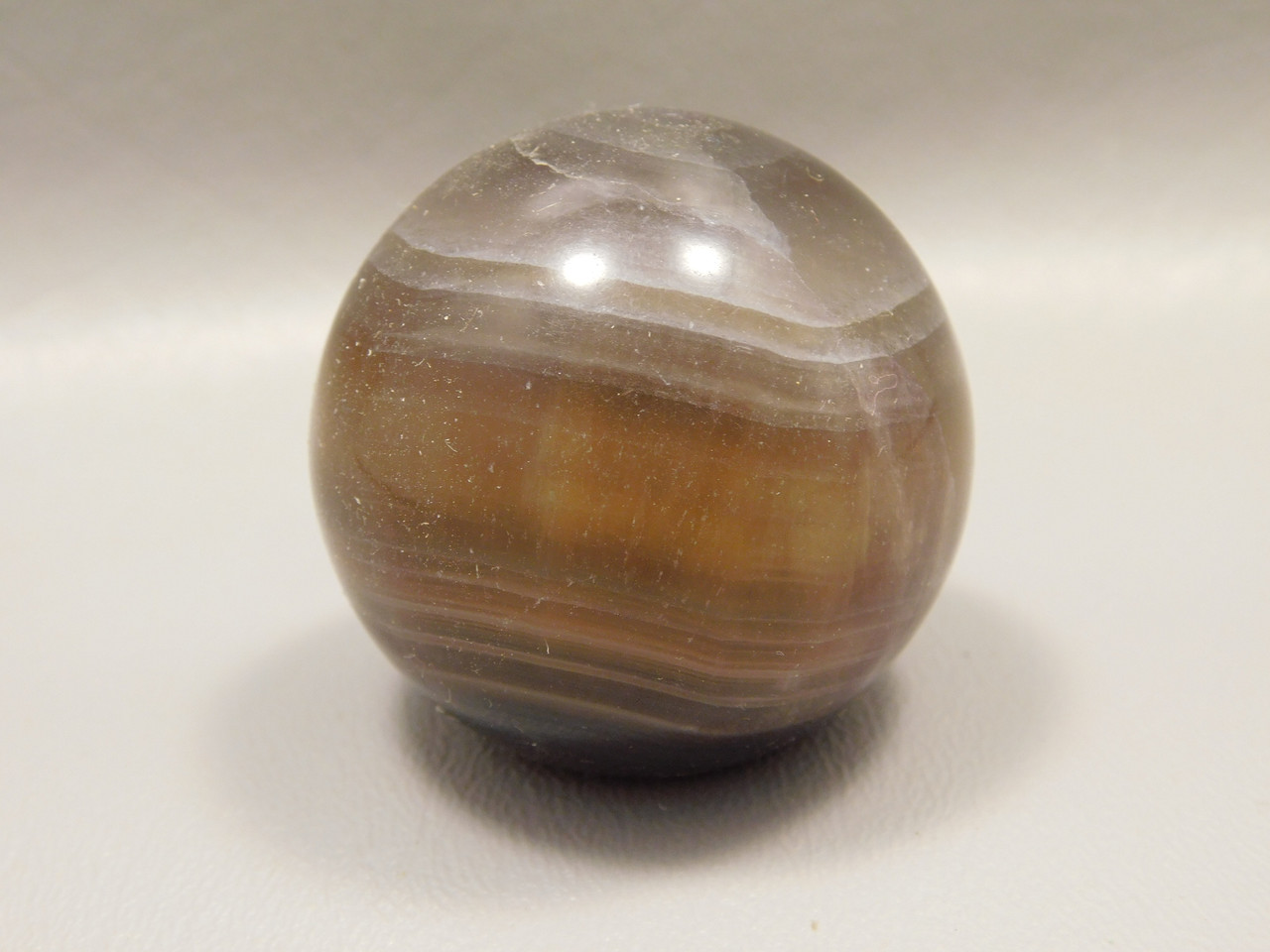 Fluorite Crystal Sphere 1.5 inch Mineral Purple Gemstone 40 mm #O13