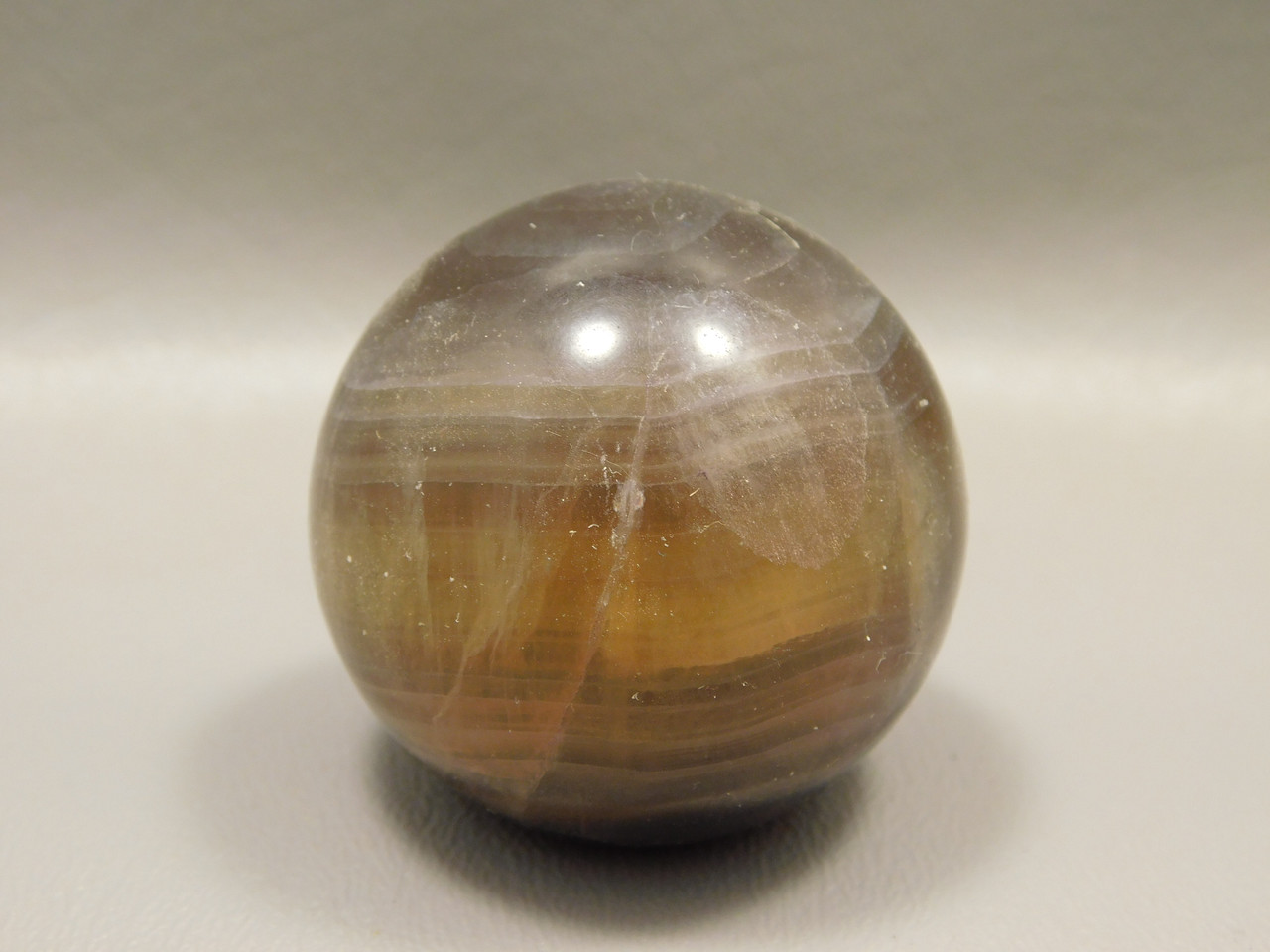 Fluorite Crystal Sphere 1.5 inch Mineral Purple Gemstone 40 mm #O13
