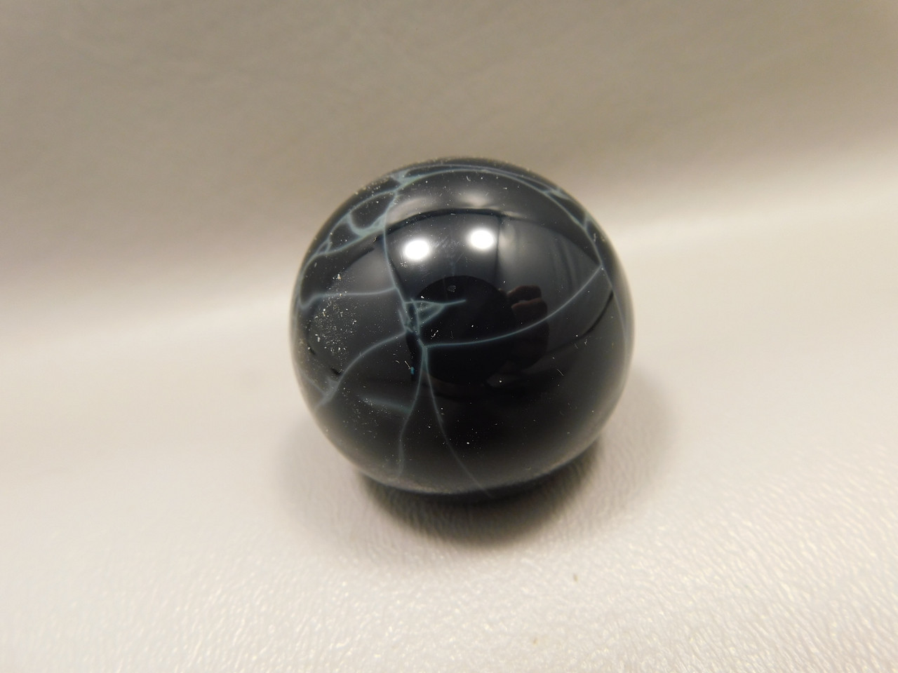 Spiderweb Obsidian Stone Sphere 1.5 inch or 39 mm Gemstone #O3