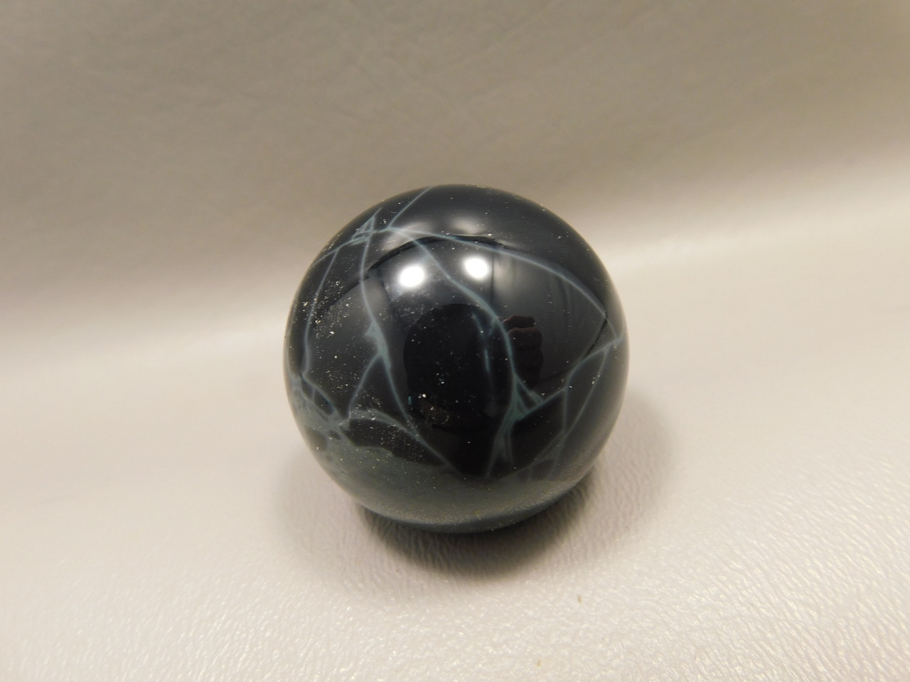 Spiderweb Obsidian Stone Sphere 1.5 inch or 39 mm Gemstone #O3