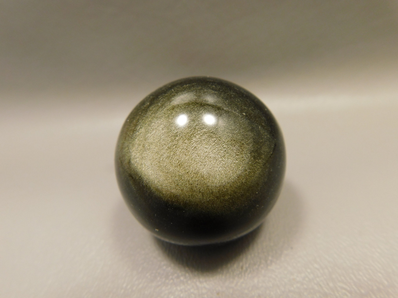 Gold Sheen Sphere 1.5 inch Gemstone Chatoyant 40 mm Stone Ball #Og1