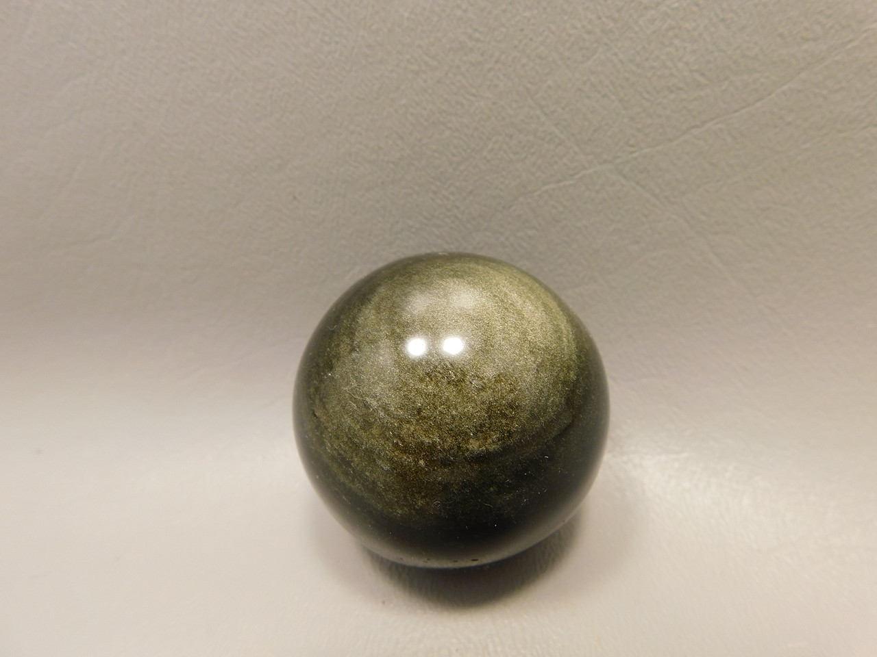 Gold Sheen Obsidian Sphere 1.8 inch Chatoyant Gemstone Ball #Og6