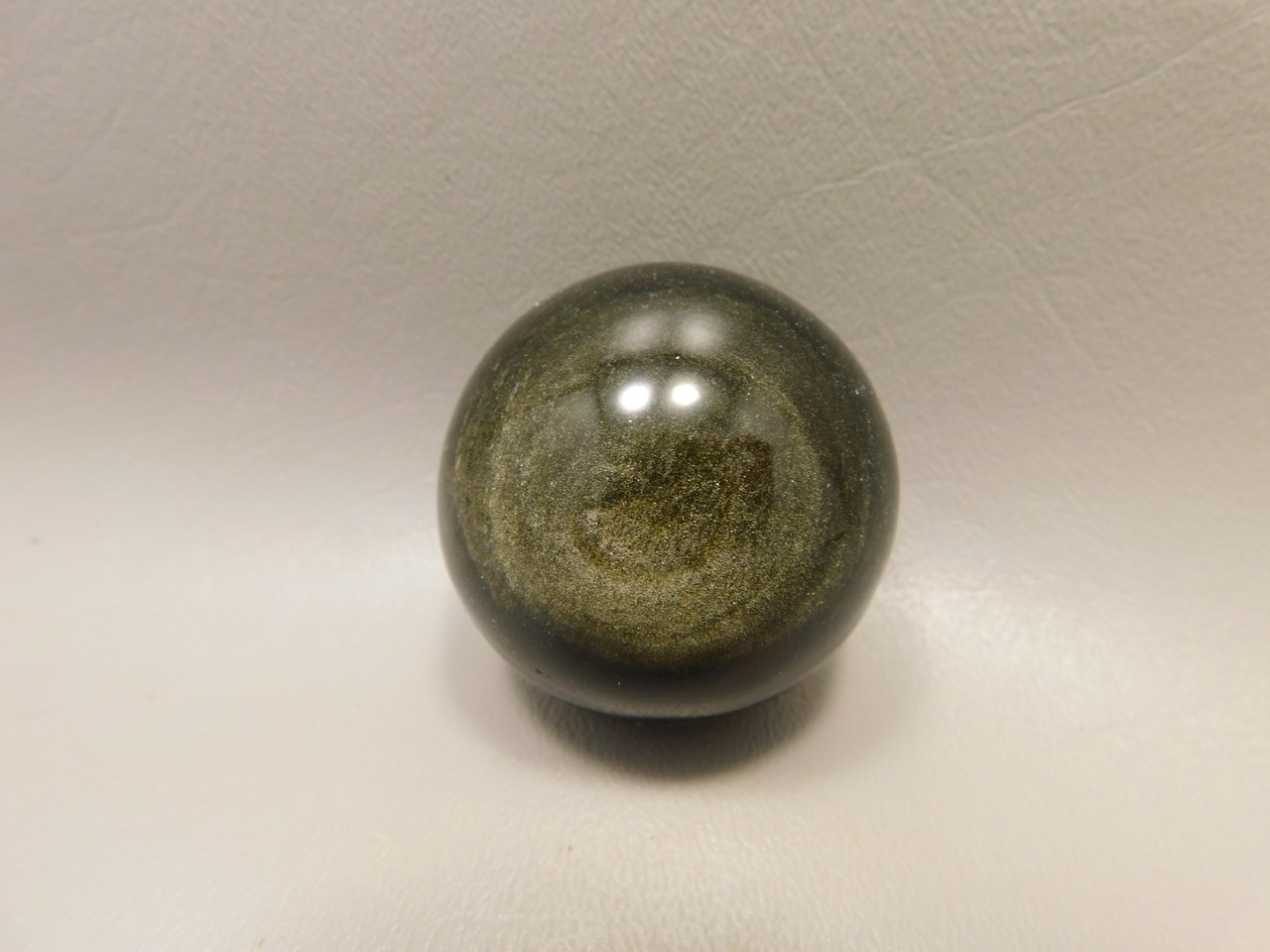 Gold Sheen Obsidian Sphere 1.8 inch Chatoyant Gemstone Ball #Og6
