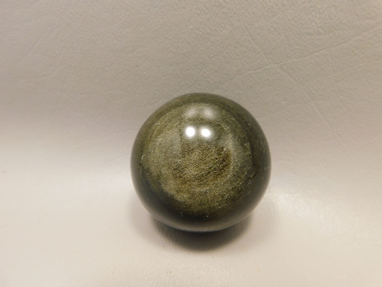 Gold Sheen Obsidian Sphere 1.8 inch Chatoyant Gemstone Ball #Og6