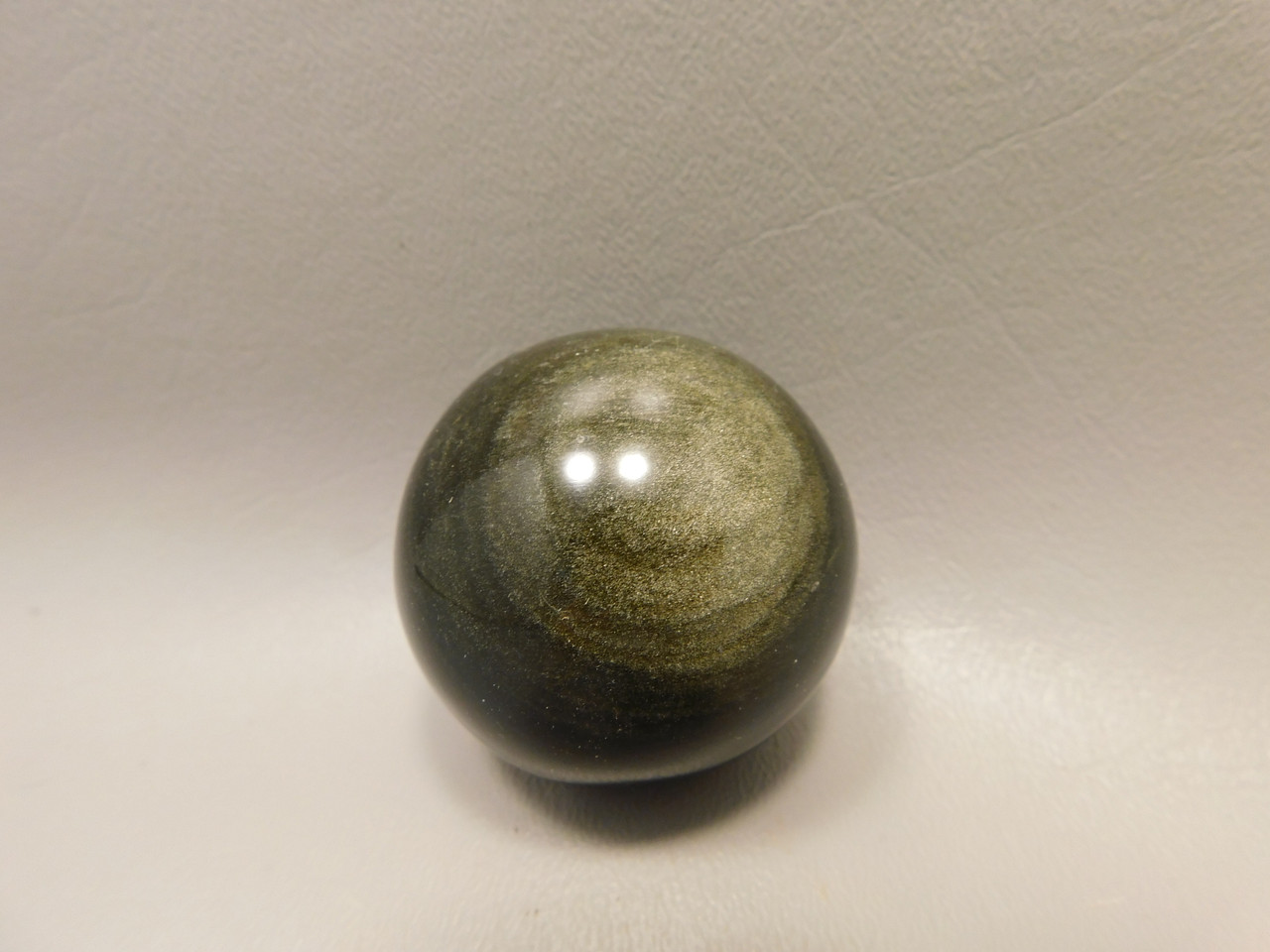 Gold Sheen Obsidian Sphere 1.8 inch Chatoyant Gemstone Ball #Og6