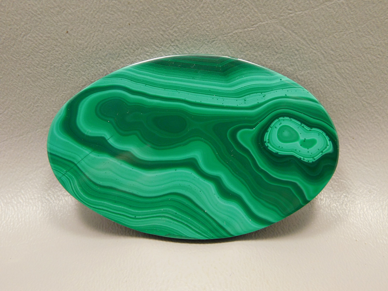 Malachite Box Small Jewelry Gemstone Oval Shaped Container #O1