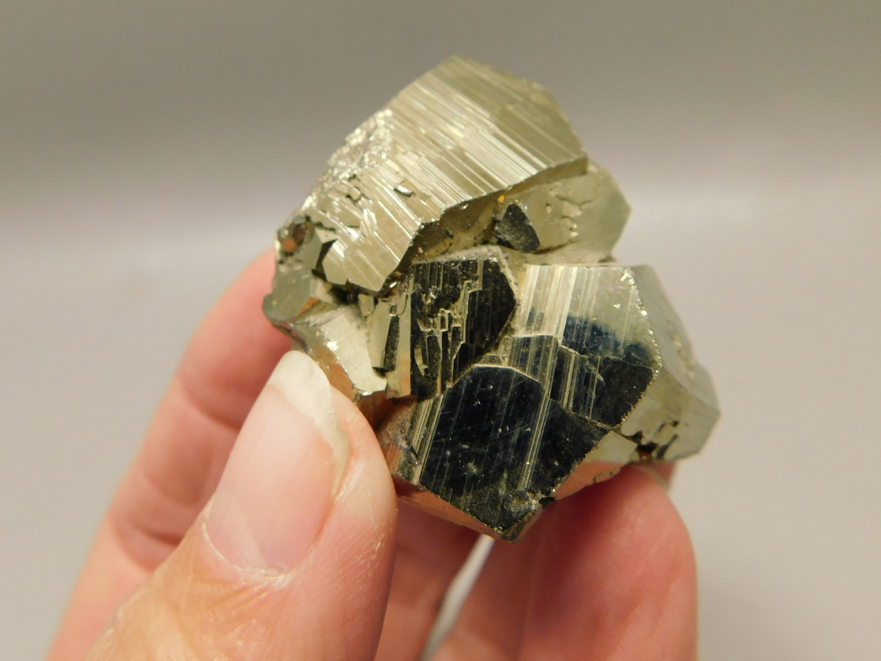 Pyrite Crystal Natural Small Mineral Specimen Cubes Fools Gold Peru #O1