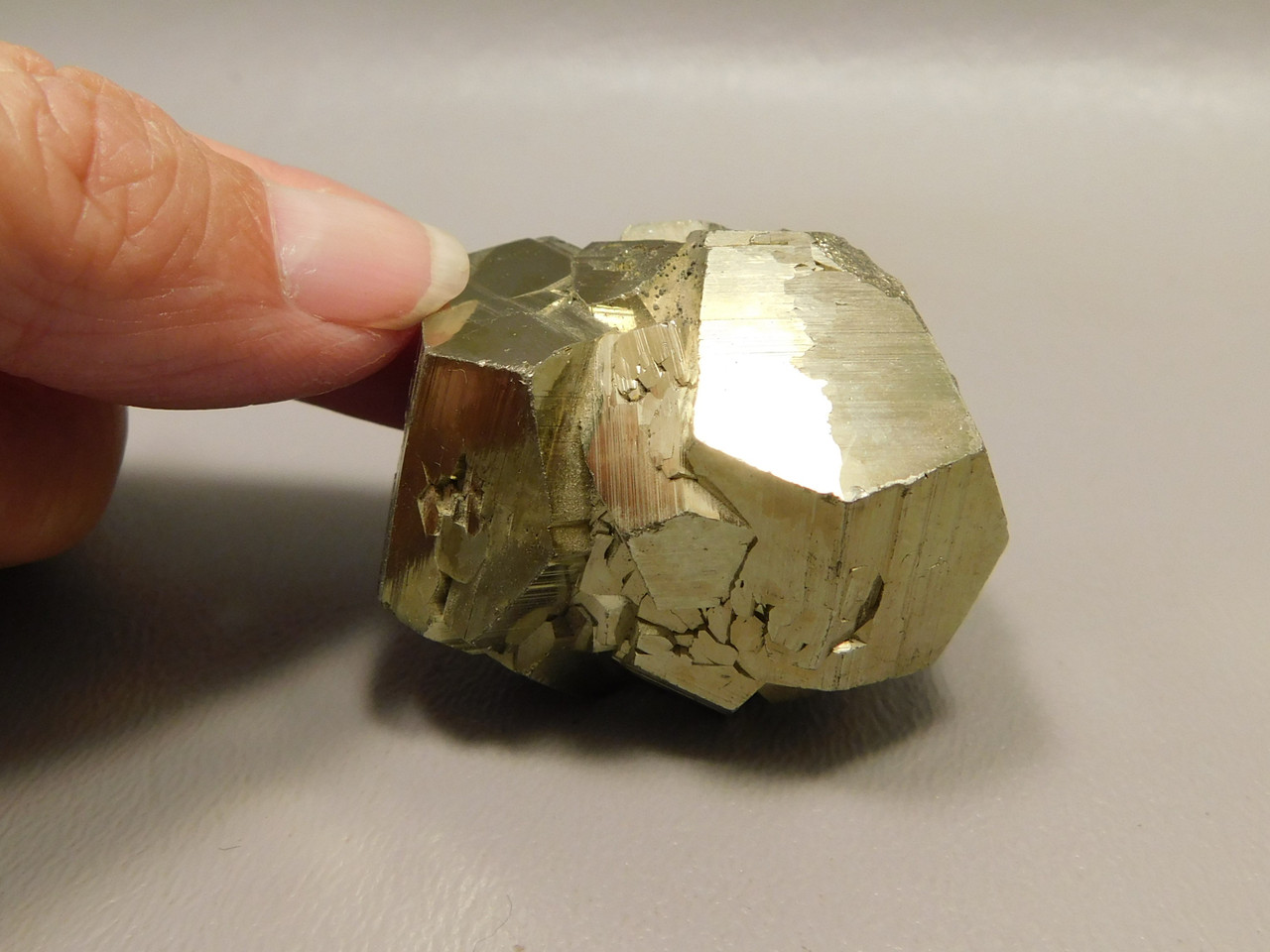 Pyrite Crystal Natural Small Mineral Specimen Cubes Fools Gold Peru #O1