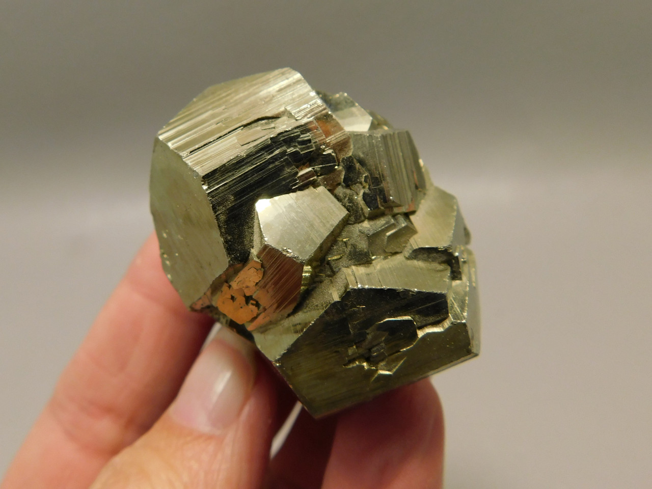 Pyrite Crystal Natural Small Mineral Specimen Cubes Fools Gold Peru #O1