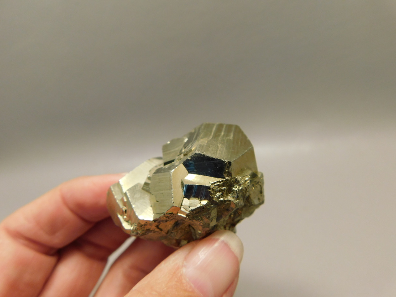 Pyrite Crystal Natural Small Mineral Specimen Cubes Fools Gold Peru #O1
