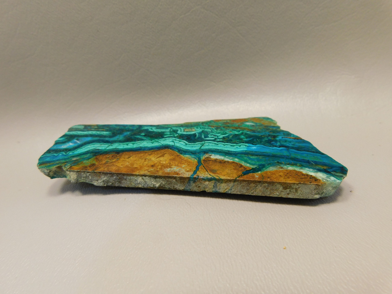 Chrysocolla Malachite Polished Rock Stone Slab Bagdad, Arizona #O8