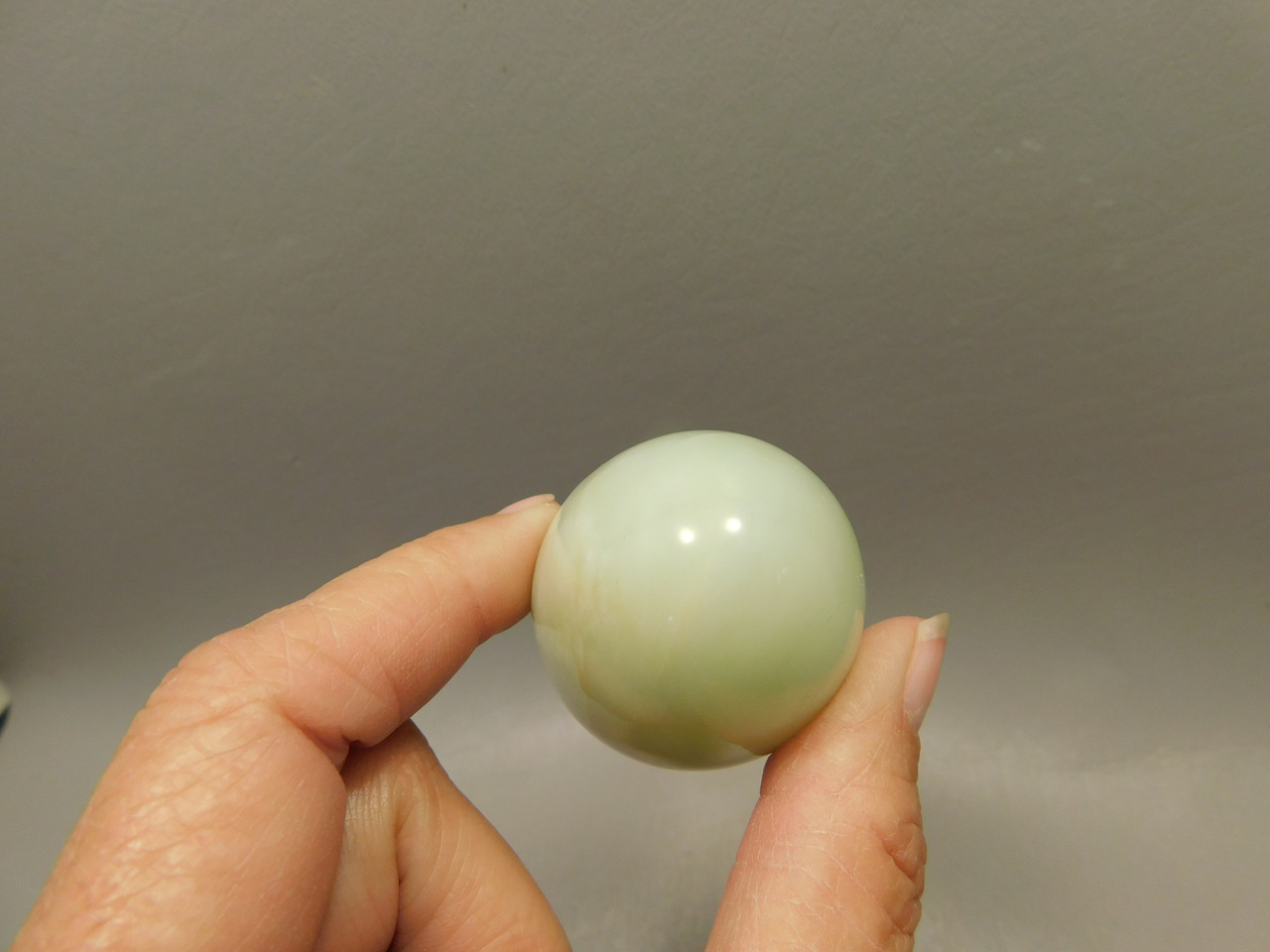 Serpentine Stone Egg 2 inch Yellow Green Rock New Jade #O8