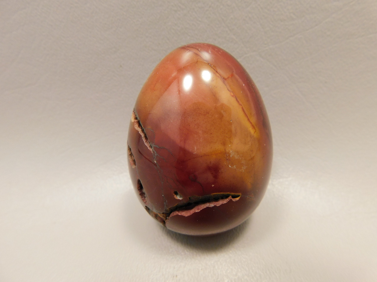 Mookaite Jasper Egg Carving 2.3 inch Polished Rock Australia #O1