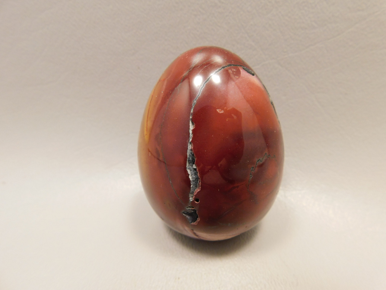 Mookaite Jasper Egg Carving 2.3 inch Polished Rock Australia #O1