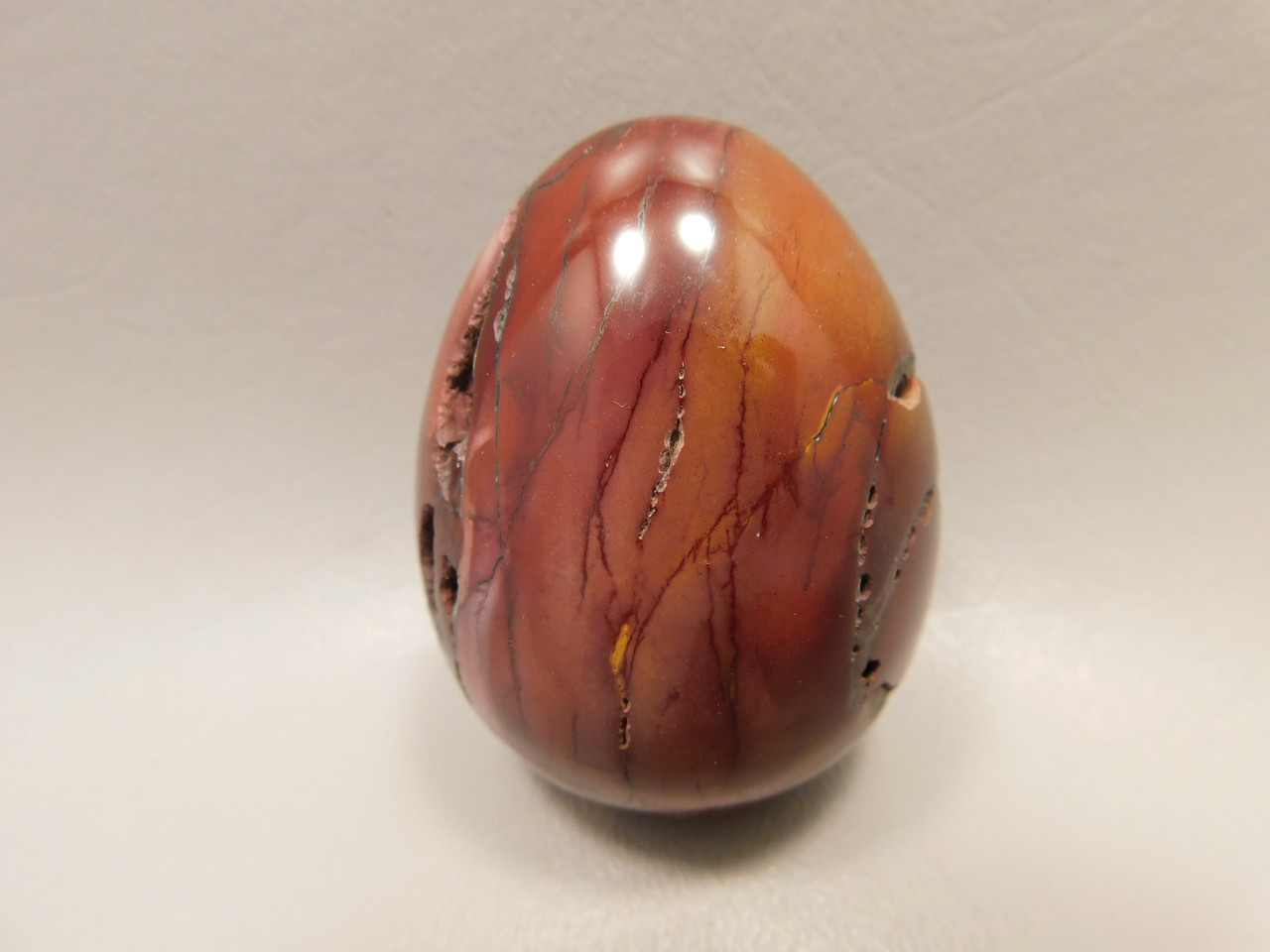 Mookaite Jasper Egg Carving 2.3 inch Polished Rock Australia #O1