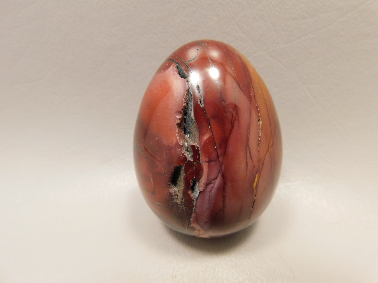 Mookaite Jasper Egg Carving 2.3 inch Polished Rock Australia #O1